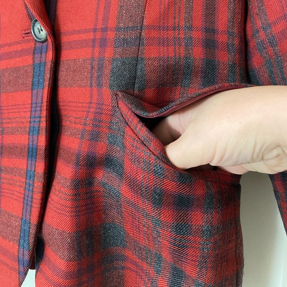 YSL plaid print wool blazer - Picture 4 of 8